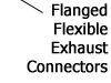 Flanged Stainless Flexible Exhaust Connectors